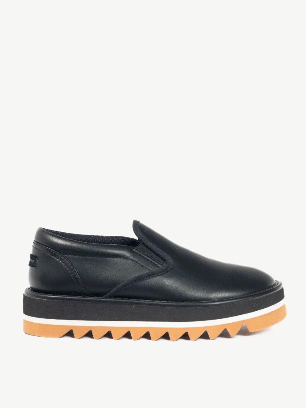 Stella McCartney Sneakelyse Black Faux-Leather Platform Loafers
